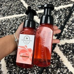*New* 2 Bath & BodyWorks Aromatherapy Orange & Ginger Gentle foaming hand soap